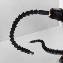 1 Stück schwarzer 300mm sechseckiger Universal-Weich wellens ch rauben dreher mit elektrischem Schrauben dreher zum Verbinden des Verlängerung stangen werkzeugs