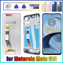 For Motorola Moto G14 LCD Display Touch Screen Digitizer Assembly for Motorola Moto G14 XT2341 XT2341-2 LCD Display with Frame