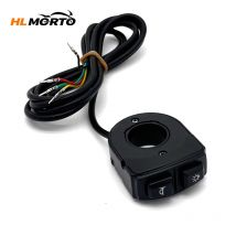 Faro per bicicletta per veicolo elettrico a 4 fili Interruttore impermeabile Clacson per bici elettrica E-Bike Lampada per moto Pulsante clacson Citycoco