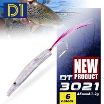 D1 Surf Yumizuno Angelköder 45 mm 1,2 g 6 Stück Box Löffel Angelköder Trolling Hartplastik Köder für Hecht Bluefish Tackle