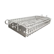 Grillkörbe aus Edelstahl 304, rollendes Grillnetz, Grill-Rotisserie-Werkzeuge für Hühnerfisch, Kochen im Freien, Camping-Geschenke für M