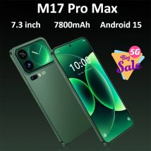 NUEVO Teléfono Inteligente M17 Pro Max, 7.3HD Original, Económico, 5G, Doble SIM, Doble Modo de Espera, 7800mAh, Android 15