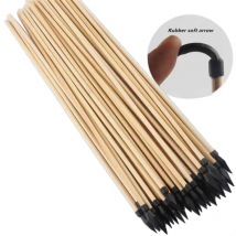 Longbow Rubber Soft Archery Arrow, Hunting Bow, Archery, Special Arrow, OD 7mm, 15Pcs