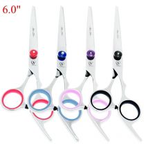 6 "Edelstahl Haustiere Pflege Schere Form Klinge Hund Schneiden Haar Clipper Welpen Groomer Up Gebogene/Unten Gebogene Schere B0001A