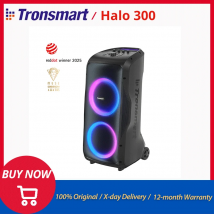 Tronsmart Halo 300 altavoces bluetooth potentes con Karaokes, Sound amplifier, salida de 240 W, entrada de guitarra/micrófono/XLR, TWS, 20 horas de reproducción, control de aplicaciones, envío