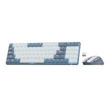Redragon BS8772 Wireless Keyboard and Mouse Combo, 78 Keys 2.4Ghz Wireless Low-Profile Mechanical Keyboard w/ 2400 DPI Mouse