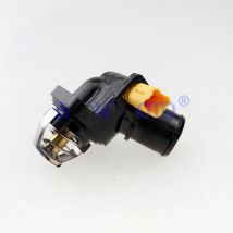 Coperchio dell'alloggiamento del termostato uscita dell'acqua del liquido di raffreddamento del motore adatta per Peugeot 206 207 Citroen C2 C3 Fiat Fiorino Qubo 1336 z2 9650926280