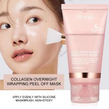 Maschera per il viso staccabile per l'avvolgimento notturno al collagene, maschera per l'avvolgimento notturno al collagene coreano Idrata profondamente la crema per la cura notturna 75 ml