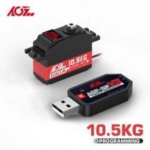 AGFRC B26CLM High Torque 10,5 kg schnelle Geschwindigkeit 0,080 Sek. Titangetriebe Mini-Größe HV DC Coreless Servo für 1/12 RC Autos Hubschrauber DIY
