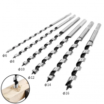 230mm HSS Twist Drill Bits 6/8/10/12/14/16mm Metal Steel Center Drill For Wood Door Lock Reaming Woodworking Tools