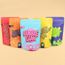 50pcs High Quality Customized Printed Aluminum Foil Standing Zipper Bag Tea Sugar And Nut Wedding Packaging Pouch Print Logo