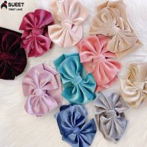Samts chleife Baby Mädchen Stirnband für Baby Gilrs Baby Haar Stirnband für Baby Stirnbänder für Mädchen Neugeborene Kopf bedeckung eine Größe