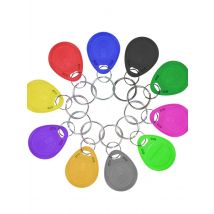 5YOA 10pcs 125KHz T5577 Keyfobs Rewritable Duplicate Tag 5200 Proximity Copy Access Card ID Token Ring RFID Cloner Keychain