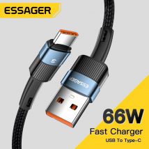 Essager 6A Kabel USB typu C do szybkiego ładowania Huawei P40 Pro P30 66W Przewód do ładowania danych Samsung S21 Ultra S20 Poco