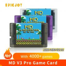 4000 in 1 MD V3 Pro Card With 8GB TF Card MD Game Card For SEGA Genesis Mega Drive Master System Game Console