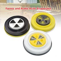 Formic Acid Evaporator Round Adjustable Openings Formic and Acetic Acid Dispenser for Beehive Varroa Treatment Beekeeping Tools