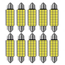 10x wolne od błędów C5W C10W 3014 żarówka LED 31 36 39 41 42mm oświetlenie wnętrza, do czytania Festoon Auto Dome tablica rejestracyjna bagaż bagażnika