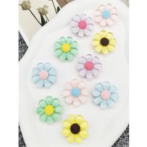 10pcs abs Schuh Charms Schnallen DIY Pins Clog Zubehör neue Mode Blumen dekorationen passen Frauen Sandalen Weihnachten Halloween Geschenke