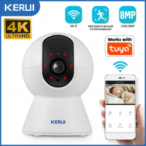 KERUI 5MP 8MP 4K HD Mini WLAN IP-Kamera für Innenräume, Kabellose Sicherheits-Heimüberwachungskamera mit Tuya Smart Auto-Tracking