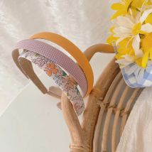 1pc/3 stücke Süße Sommer Floral Thin Stirnbänder Vintage Koreanische Plaids Mädchen HairbandsFashion Kopf Wrap Tiara Haar Zubehör