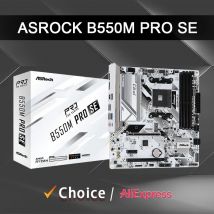 Asrock Nuova scheda madre B550M Pro SE B550 AMD PRO565 Socket AM4 DDR4 128GB PCI-E 4.0 M.2 SATA III 4733+(OC)MHz USB 3.2
