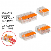 30 Stück 412 413 414 415 Schnellverbinder, universeller Steckanschluss, elektrische Ausrüstung, Kabelverbinder