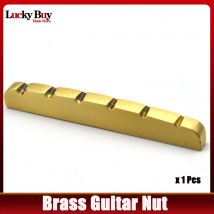 6-saitige 42,5mm Gitarren brücken mutter E-Gitarre geschlitzte Messing mutter st Gitarren zubehör