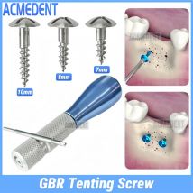 Dental GBR Bone Tent Screw Half Thread Tenting Screw Universal Handle Tip Screwdriver Guide Bone Regeneration Membrane 7/8/10mm