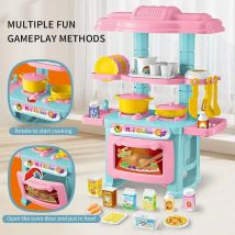 Mini Küche Zähler Spielen Set DIY Simulierte Kochen Lebensmittel Geschirr Spielen Haus Rolle Spielen Pretend Spiel Spielzeug Geschenk Kind Junge Kinder