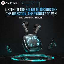 Cuffie da gioco Wireless ONIKUMA nuove cuffie In-Ear Stereo hi-fi In-Ear con microfono RGB quattro modalità di illuminazione doppio microfono