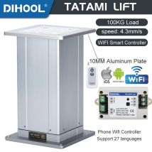 Electric Table Lift Tatami Column 12V 24V DC Motor Control Support Pillar Aluminum 100kg Load Adjustable Desk Platform Actuator