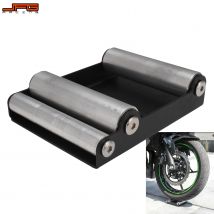 Supporto per la pulizia dei pneumatici per moto Staffa per lavaggio pneumatici Catena portatile Pulita Durevole Rampa a rulli Sollevamento universale per KTM Kawasaki Suzuki