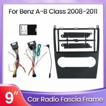 Autoradio-Faszienrahmen für Mercedes Benz B200 A B-Klasse W169 A160 A180 A200 A220 2009–2012 Armaturenbrett-Panel-Netzkabelrahmen