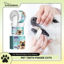 Pet Zähne Fingerlinge Einweg Entfernen Zahnstein Super Weiche Welpen Cochlear Reinigung Katzen Hunde Zahnbürste Mundpflege Finger Abdeckung