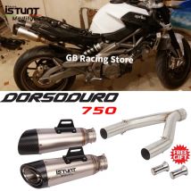 Für aprilia dorsoduro 2008 2015-2018 smv750 smv 2016 vollsystem motorrad auspuff flucht moto doppel carbon schall dämpfer db killer
