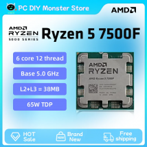 AMD Ryzen 5 7500F R5 7500F CPU Ryzen Processor 6 Core 12 Thread 65W 5nm Socket AM5 Procesador 라이젠 프로세서 PC Gamer Desktop