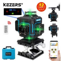 KEZERS Display Livello Laser Verde 16 Linee 4D 360 KL4D-03G 1PC 4000mAh Batteria agli ioni di litio лазowo уровень Valigia telecomando