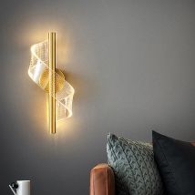 Lampada da parete a LED nordica Illuminazione per interni per camera da letto Comodino Salotto Sfondo Lampada da parete Moderna decorazione per interni Applique
