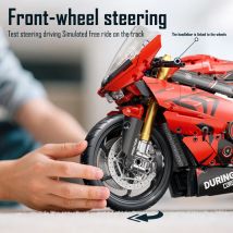 BLOCX 2024PCS 1:5 Scale Motorcycle Building Blocks High-Tech City Motorbike Locomotive Modular Bricks Model Toys For Kid Gifts