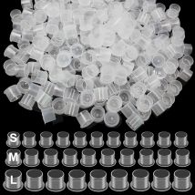 Einweg Kunststoff Tattoo Ink Cup Caps mit Basis Permanent Make-Up Klar Pigment Halter Container Caps Tattoo Zubehör
