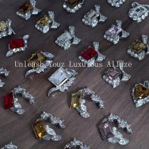 4 Stücke Kaniu Luxus Perle Grenze Quadrat Zirkon Nagel Edelsteine Funkelnden Strass Nail art Decor High-end-Custom Maniküre Zubehör