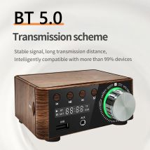 50 wx2 Audio-Sound verstärker Klasse D cs8673e Hifi Mini-Leistungs verstärker Bluetooth-kompatibel 5,0 Plug & Play Aux TF Heimkino