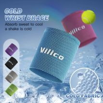 1/2 PC Estate Raffreddamento del Ghiaccio Polso Sweatband Sport Polsino Pallavolo Palestra Polso Brace Supporto Sudore Fascia Asciugamano Polso Proteggere