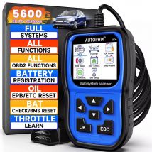 AUTOPHIX 5600 per VW OBD2 Scanner automobilistico per Audi TPMS Motore ABS EPB Registrazione batteria Tutti i sistemi Strumento diagnostico per auto