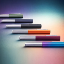 Penna Stilografica Convertibile Natami Push/Pull con Pennino Fine/N.5, per Scrittura, Ufficio, Regalo Aziendale, Penna Tascabile, Facile da Trasportare