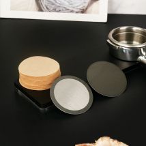 Espresso-Siebscheibe mit Einweg-Kaffeefilterpapier, kompatibel mit AeroPress Kaffeemaschinen, wiederverwendbarer Espresso-Siebfilter