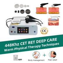 L'ultima tecnologia fisica calda INDIBA 448K Massaggio ad alta radiofrequenza Modellatura Perdita di peso Allevia il dolore muscolare