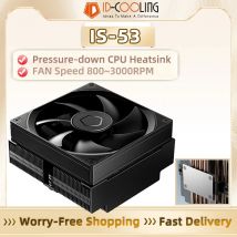 ID-COOLING IS-53 4 tubi di calore PC Cooler 4PIN PWM Ventola di raffreddamento CPU silenziosa per LGA1700/115X/1200 AMD AM5/AM4 Piccolo case ITX