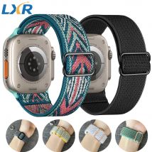 Strap for Apple Watch Ultra 2 Band 49mm 46mm 44mm 40mm 45mm 41mm 42mm Elastic Nylon Loop Correa iWatch Series 11 10 9 8 SE 7 6 5