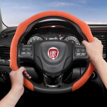 Passend für Fiat Premium Wildleder-Lenkradbezug zum Aufstecken, rutschfest und langlebig